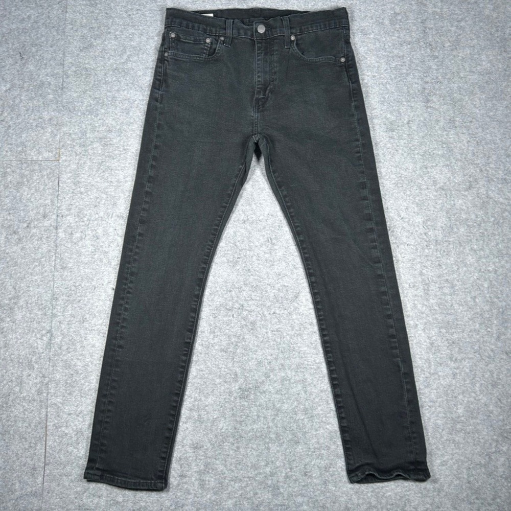 Levi's Denim Mens W32 L30 Black 510 Skinny Fit Stretch Casual Everyday Jeans
